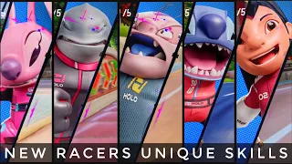 Disney Speedstorm | Angel, Captain Gantu, Jumba, Lilo & Stitch All New Racers Unique Skills Season 3