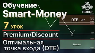 Зоны Premium/Discount. Оптимальная точка входа (OTE) | Курс по Smart-Money Трейдинг 🎓 Урок #7