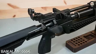 PCP винтовка Baikal MP 555K отстрел видео обзор