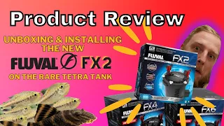 @fluval FX2 external aquarium filter, unboxing, review and setup.