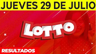 Resultados del Lotto del Jueves 29 de Julio del 2021