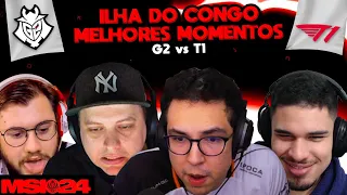 O FAKER TA NA MÁ FASE? G2 x T1 - MSI 2024 - ILHA DO CONGO