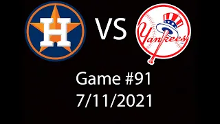 Astros VS Yankees Condensed Game Highlights 7/11/21