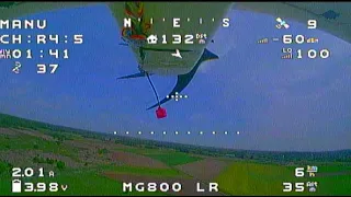 MG800 LR - testing my plane in windy weather
