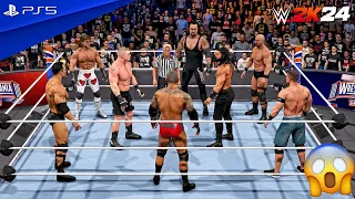 WWE 2K24 - All WWE Champions Elimination Match (HBK, SCSA, Rock, Cena, Taker, Orton, Lesnar, Reigns)