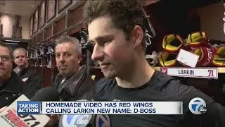 Dylan Larkin, Red Wings teammates embracing 'D-Boss' nickname; is a commercial next?
