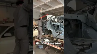 Mechanic Jack| Whole process of Nissan restoration. Side collision at crossroads