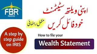 Wealth Statement 2022 | How to Fill Wealth Statement on FBR IRIS | A Step-by-Step Tutorial