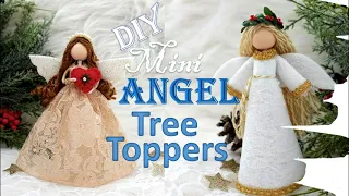 DIY - How to Make Mini Angel Tree Toppers for Christmas Decorations | Huong Harmon