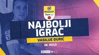 Mozzart Bet Super liga 2022/23 - 26.Kolo: Najbolji igrač kola Vasilije Đurić