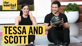 Tessa Virtue and Scott Moir demo their on-the-road workout | The Social