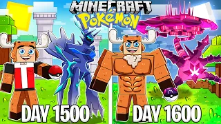 I Survived 1600 Days in Minecraft POKEMON!