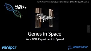 Genes in Space 2016 Webinar