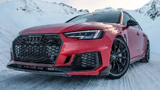 The NEW 2019 530HP AUDI RS4+ AVANT vs THE SNOW in Austrian Alps - Amazing winter road trip