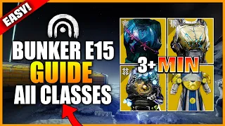 Bunker E15 LEGEND Lost sector TODAY | All Classes GUIDE | 04/12/2024