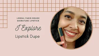 ✨Loreal Paris Rouge signature I Explore Dupe✨ #shorts#Dupes#Lipsticks
