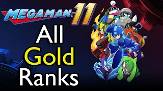 Mega Man 11 - All Challenges (Gold Ranks)