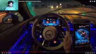 NEW 2022 Mercedes SL V8 AMG FIRST NIGHT DRIVE +SOUND! Interior Exterior Ambiente (VIDEO REACTION)