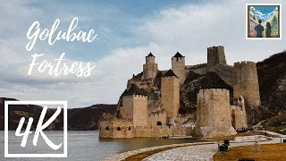 [4K] Golubac Fortress 🇷🇸 I Scenic Walk in a Castle - Ambient Nature Walk