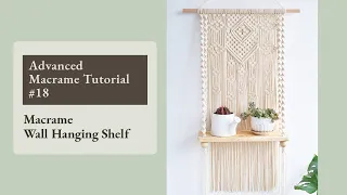 DIY Macrame Wall Hanging Shelf