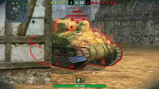 WOT BLITZ  | M10 WOLVERINE | 2500 DMG |  TOP 2 HOF |