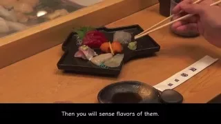 How to eat SASHIMI