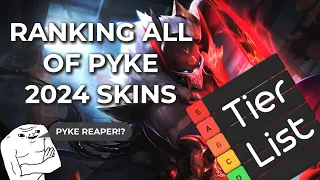 Ranking EVERY PYKE (Brainrot Edition) Skin 2024 in League of Legends #tierlist #ranked