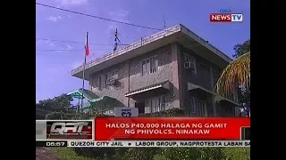 QRT: Halos P40,000 halaga ng gamit ng PhiVolcs, ninakaw