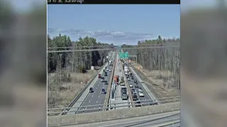 Traffic alert: North bound side of the Maine turnpike