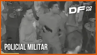 Vídeo: PM saca arma e ameaça atirar em homem durante festa no DF