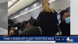 NY Family Kicked Off Flight After 2-Year-Old Refused to Wear Mask | NBC New York