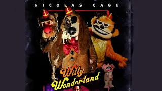 Willy's Wonderland Cover with banana splits movie remake