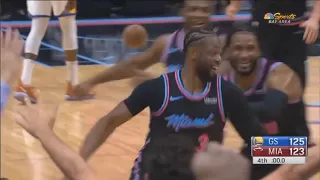 Dwayne Wade Buzzer Beater Game Winner Heat vs Warriors Game Highlights NBA New