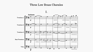 Three Chorales for Low Brass