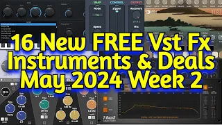 16 Best New FREE VST Plugins, Vst Instruments, Sample Packs & Plugin Deals - MAY 2024 Week 2