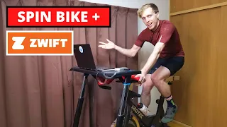 My Indoor Cycling Setup Tour - How to Use a Spin Bike on Zwift