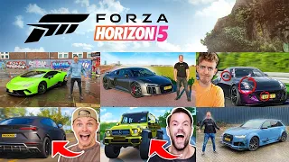 Rijden in de auto's van bekende youtubers in | forza horizon 5