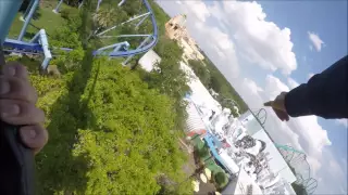 Manta Roller Coaster On-Ride SeaWorld Orlando Front Row FULL HD Go Pro April 2016