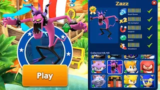 Sonic Dash - Zazz Unlocked MOD vs All Bosses Zazz Eggman - All 68 Characters Unlocked Gameplay