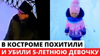 В Костроме двое педофилов похитили 5-летнюю девочку, надругались и убили её