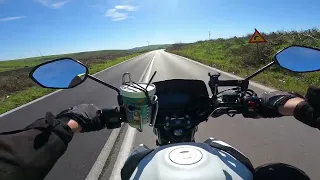 HONDA CB125F 2020 - POV travel crossing Greece