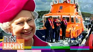 Queen Elizabeth II Takes to the Seas at Start of Golden Jubilee Tour (2002)