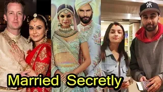 Bollywood Celebrities who Got Married Secretly | 2018