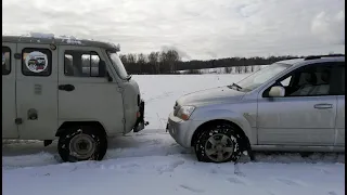 Что может Киа Соренто на бездорожье? Лайт покатушки по снегу. Off Road 2020