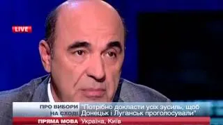 Рабинович про вибори на Сході