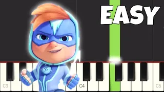Action Pack Theme Song - EASY Piano Tutorial