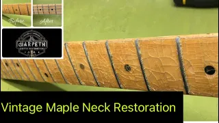 Fender Maple Neck Finish Repair