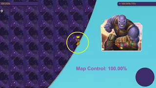 Paper.io 2 Map Control: 100.00% [Thanos Hand]