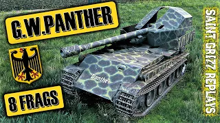 WoT G.W.Panther Gameplay ♦ 8 Frags 3k Dmg ♦ SPG Arty Review