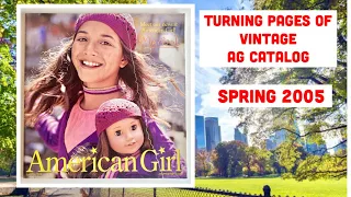 Turning Pages of Old Vintage AG American Girl Catalog Spring 2005 Marisol Luna Flip Look Through